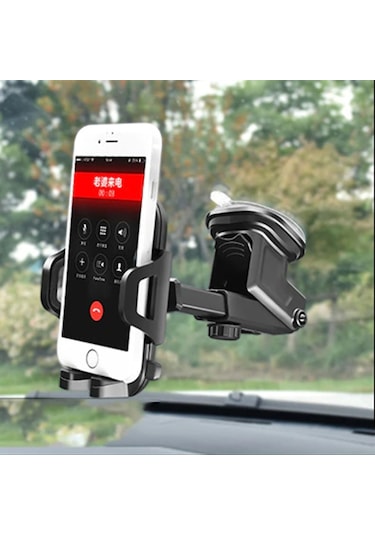 Ally Karbon Fiber Torpido Üstü Teleskopik Araç Telefon Tutucu (120123836)