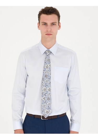 Pierre Cardin Erkek Açık Mavi Basic Gömlek 50277146-vr003 Açık Mavi