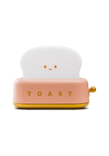 Metabagua Usb Sevimli Tost Ekmeği Şeklinde Led Gece Lambası - Yeşil Nkntek Açık Pembe