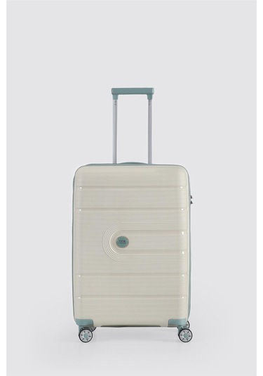 Ççs 5247 Polipropilen Kabin Boy Valiz Beyaz-mavi Beyaz - Mavi