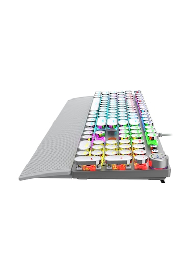 Lecoo KG1102 USB Kablolu Red Switch Makro Tuşlu RGB Mekanik Gaming Türkçe Q Metalik Klavye