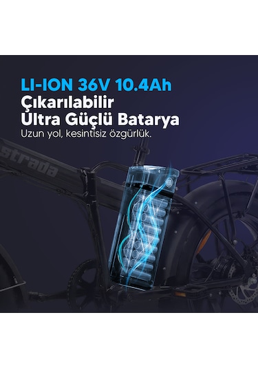 Strada E-bro 20 Jant Elektrikli Bisiklet Pembe