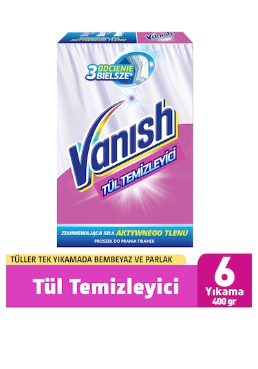 Vanish Tül Toz Deterjan 400 G + Tül Parlatıcı 450 ML