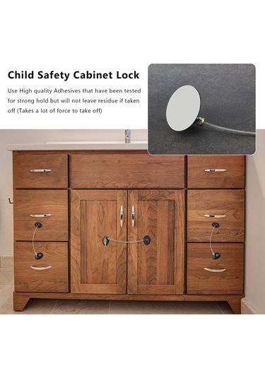 2 Adet Kapı Kilidi Güçlü Yapışkanlı Dondurucu Kapı Kilidi Anahtarlı