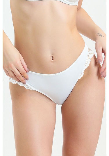 Magic Form 770 Kadın Arkası Dantelli Külot-ekru Ekru