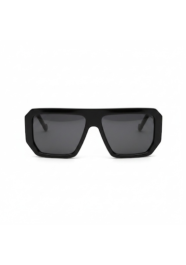Glazento Siyah Shield Model Unisex Güneş Gözlüğü