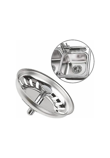 Klasik Süzgeç Tepsisi Çapı 78 Mm, 2'li Paslanmaz Çelik Mutfak Gider Filtresi Seti, Mutfak Ve Banyo İçin Evrensel Gider Filtresi