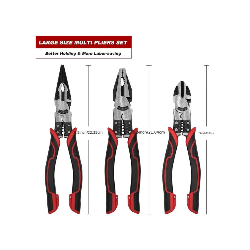 Willowhaven Br-2616 Endüstriyel Çelik Pense Takımı Multifonksiyonel Tel Kesme Ve Vidalama