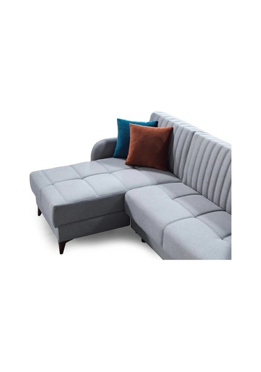 Kiel Yataklı Köşe Koltuk Takımı - Gri