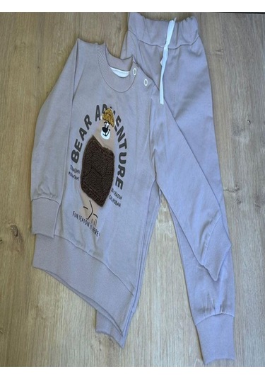 2'li Bebek Çocuk 2 İplik Takım-717 Ekru