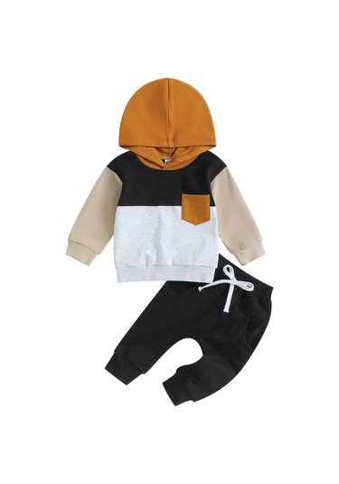 Siyah Yürümeye Başlayan Erkek Bebek Giysileri 3 6 9 12 18 Ay 2t 3t Renk Bloğu Hoodie Pantolon Seti Güz Kış Kıyafet Giyim 2 - 3 Yaş Siyah Siyah Yürümeye Başlayan Erkek Bebek Giysileri 3 6 9 12 18 Ay 2t 3t Renk Bloğu Hoodie Pantolon Seti Güz Kış Kıyafet Giyim 2 - 3 Yaş Siyah