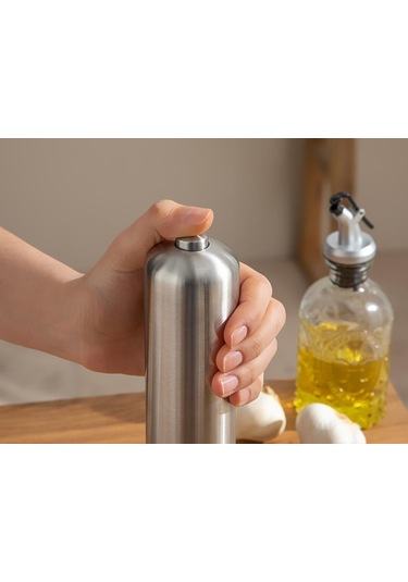 English Home Blake Çelik Pilli Otomatik Değırmen Silver Gümüş