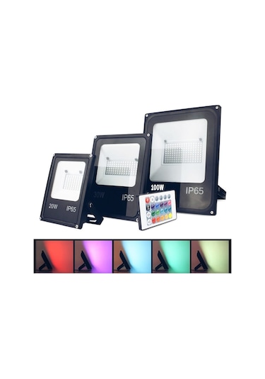 50W RGB LED PROJEKTÖR Siyah