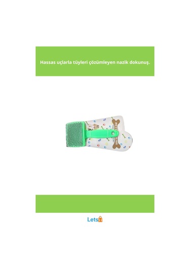 Mikopet Deluxe Yumuşak Dokulu Evcil Hayvan Tarağı Kedi, Köpek, Tavşan İçin