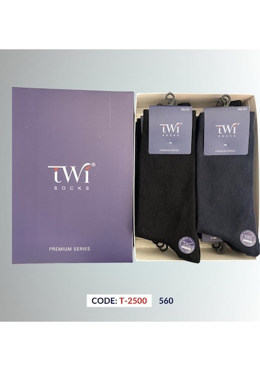 Twisocks Pamuk Soket Düz Karışık Çorap 12'li - Karışık Gri