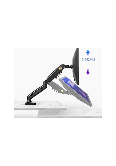 NB F160 Çift Kol Amortisörlü Monitör Tutucu 17-30" LCD LED Monitö