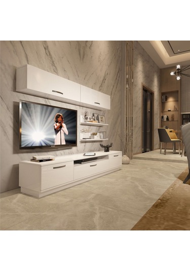 Decoraktiv Trendstyle 5 Slm Tv Ünitesi Tv Sehpası Beyaz