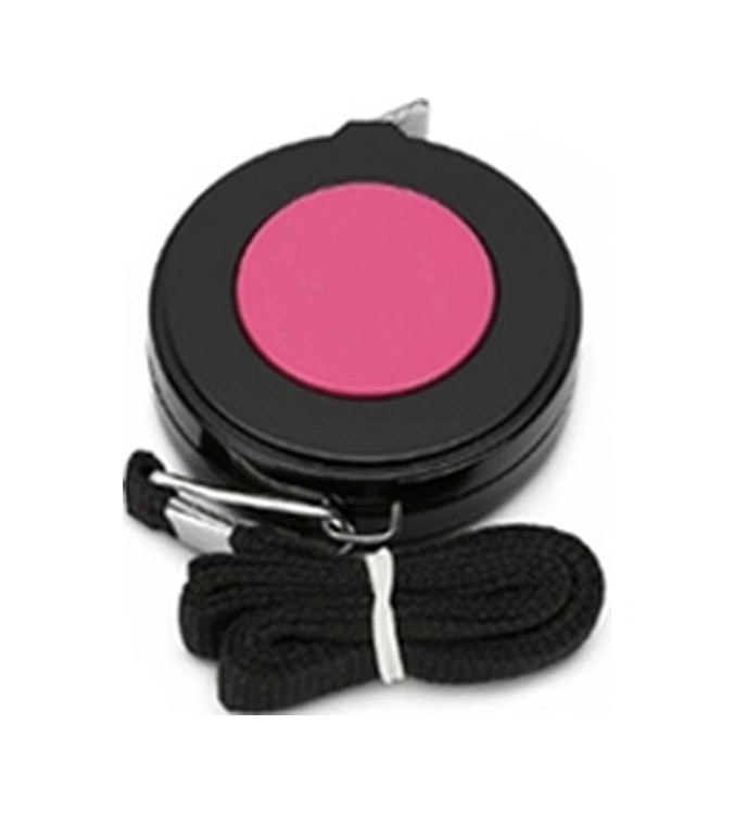 Mezura Otomatik Askılı 3 Metre Siyah-pembe