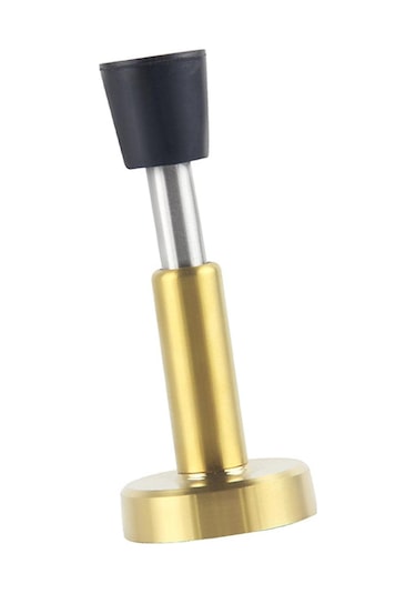 Fosenze Stainless Steel Hidrolik Puf Kapı Durdurucu - 103mm Uzunluk, Delikli/deliksiz İki Kullanıma, Darbe Emici, Zemin Koruyucu