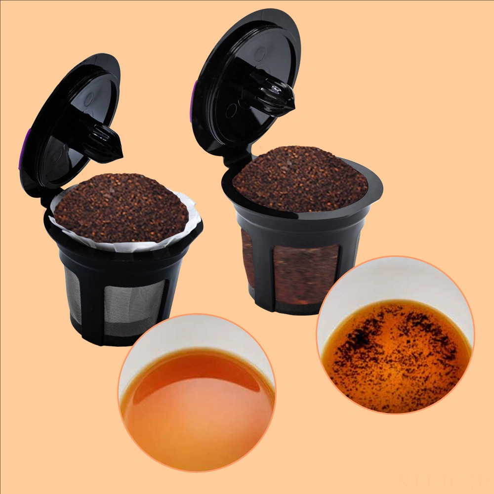 Skycity 100 Adet Yeniden Kullanılabilir Kahve Kapsülü Kağıt Filtresi - Keurig K-cup Uyumlu, Klor Ve Kimyasız, Biyobozunur, Kirli Toprağı Engeller, Hızlı Temizlik Beyaz