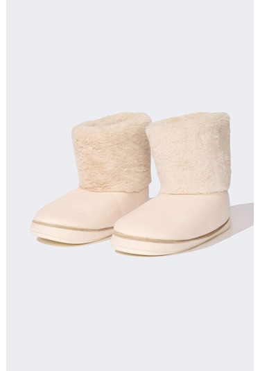 DeFacto Kadın Düz Taban Ev Terliği D3395AX24AUBG26 Bej