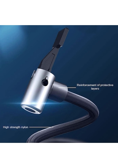 Yaozixa Kablosuz Akıllı Lastik Pompa, 4 Farklı Enflasyon Modu, Akıllı Durdurma, Led Ekran, Cep Telefonu Şarj Cihazı, Siyah, 7.4v 4000mah Batarya