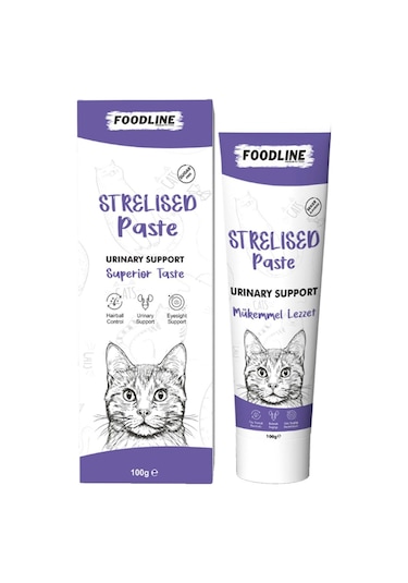 Foodline Kısır Kediler İçin Malt Macun 100 Gr Tüy Yumağı Önleyici