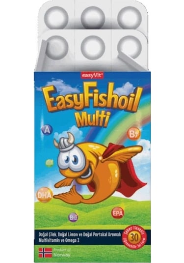 Easy Fish Oil Multi Omega 3 30 Tablet Balık Yağı