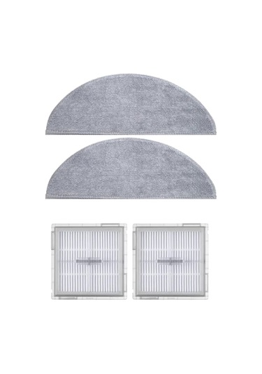 Roborock Q8 Max Pro 2025 Model Uyumlu Mop Ve Hepa Filtre-4 Parça