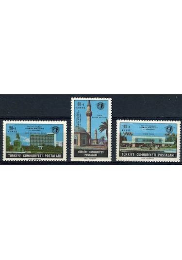 FUARLAR BİRLİĞİ,1966 3 Pul-Damgasız,ASB-5012