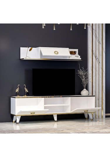 Beyaz Sophia Tv Ünitesi Beyaz