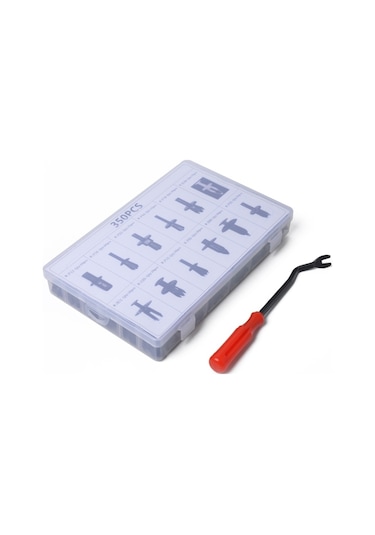 Cbtx 350 Adet Universal Araç Tutucu Klips Çeşitleri Araç Paneli Trim Plastik Bağlantı Elemanları Perçin Klips Seti