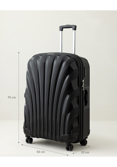 Huitre Valiz/bavul - Siyah - Büyük Boy Siyah