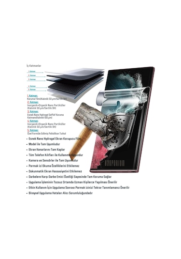 Xiaomi 14 Pro Kavisli Ekran Koruyucu Esnek Nano Hydrogel Film - Extra Darbe Koruma -Tam Kaplar