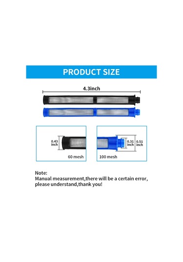 Xurunkeji Yüklenici Iı Ve Ftx Iı İçin Havasız Sprey Tabancası Filtresi 287033 Ve 287032, Lateks 100 Mesh Ve Lateks 60 Mesh 24 Adet