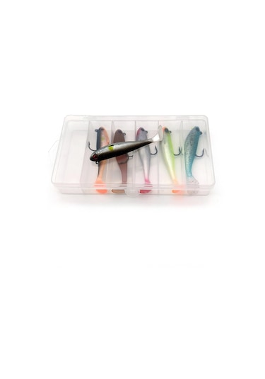 Valkyrie 5 Adet 9cm 12gr Yumuşak Silikon 3d Balık Sahte Olta Yem Seti Wobbler Levrek Yemi