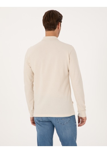 Pierre Cardin Erkek Bej Sweatshirt 50314046-vr011 Bej