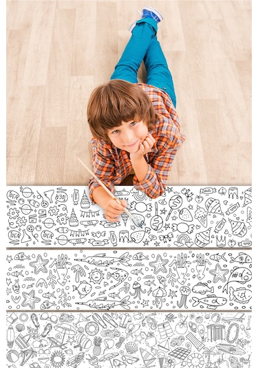 Esatoys Bebek Ve Çocuk İçin 10 Metre Rulo Boyama Kağıdı