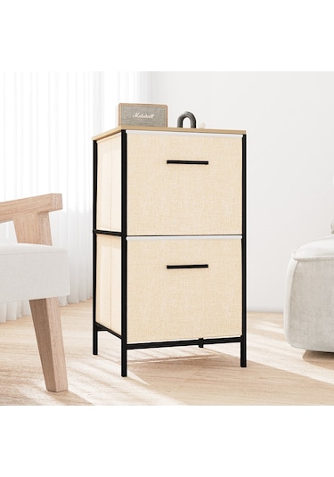 Çok Amaçlı Dolap 2 Çekmeceli Orta Boy Komodin Sehpa Çam 1607