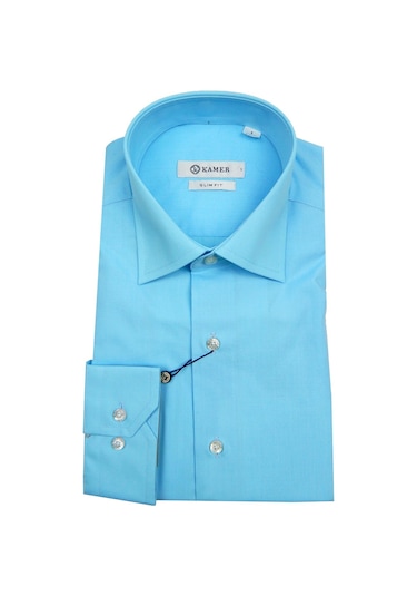 Kamer Erkek Slim Fit Gömlek 9901 009901 Mavi