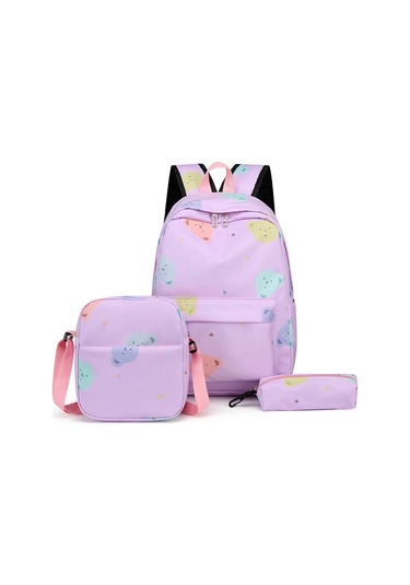 Vktech 3'lü Genç Okul Sırt Çantası Seti - Ayarlanabilir Kayışlı, Su Geçirmez Moda Çocuk Çantasıpeacock Blue Peacock Blue