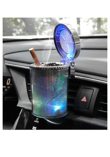 Simli Dumansız Küllük Kokusuz Ledli Küllük 7 Renkli Rgb Ledli
