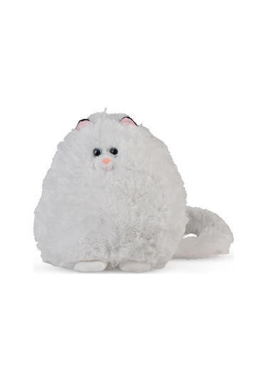 Halley Oyuncak 40 Cm Obez Kedi - Beyaz Standart Beyaz