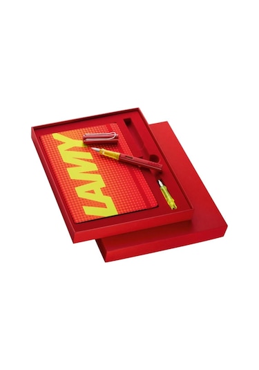 Lamy Al-Star Dolma Kalem Defter Seti Glossy Red