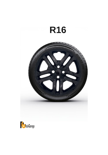 Renault Clio 16'' İnç Jant Kapağı 4 Adet Siyah S106