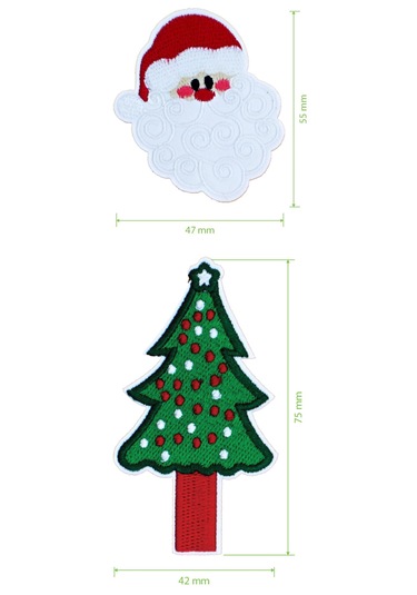 Pin Your Patch New Year Christmas Yeni Yıl Patch Set Patch Yama Seti Şarap Kırmızı