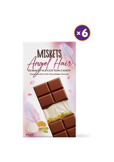 Angel Hair Sütlü Dubai Çikolatası 90 Gr X 6 Adet