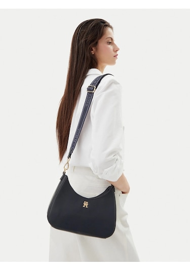 Tommy Hılfıger Kadın Omuz Çantası Aw0aw17226-dw6 Lacivert