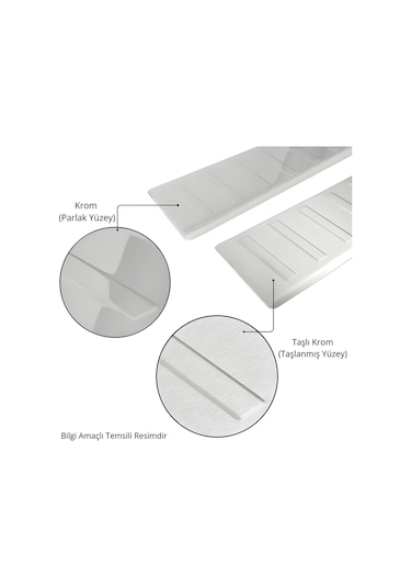 Dacia Logan Mcv Kapı Kolu - Krom, 4 Kapı 4 Parça Sw 2013+