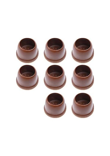 Fortunelane Büyük Boy Kahverengi Dairesel Sandalye Ayak Koruyucu, Sessiz Kaydırma, Zırtlı Kalın Tabanlı Mutfak/ofis Kapakları 8